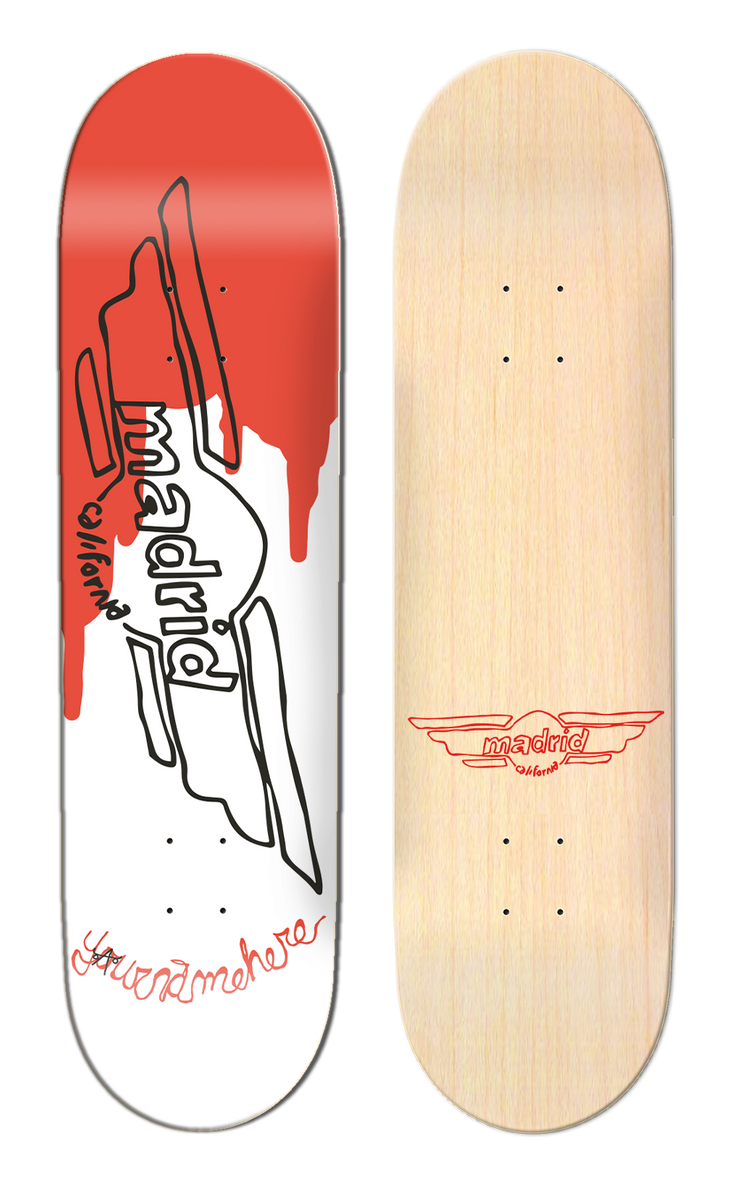 Madrid x Tim Kerr OS SHAPED Madrid x Tim Kerr White OS SHAPED LTD