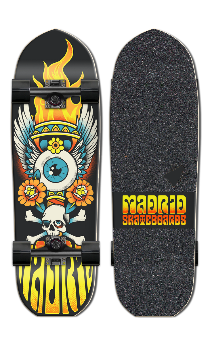 Madrid Picket 28.5'' Cruiser Complet – Skateboard Avec Essieux Et Roulettes Totem – Neuf