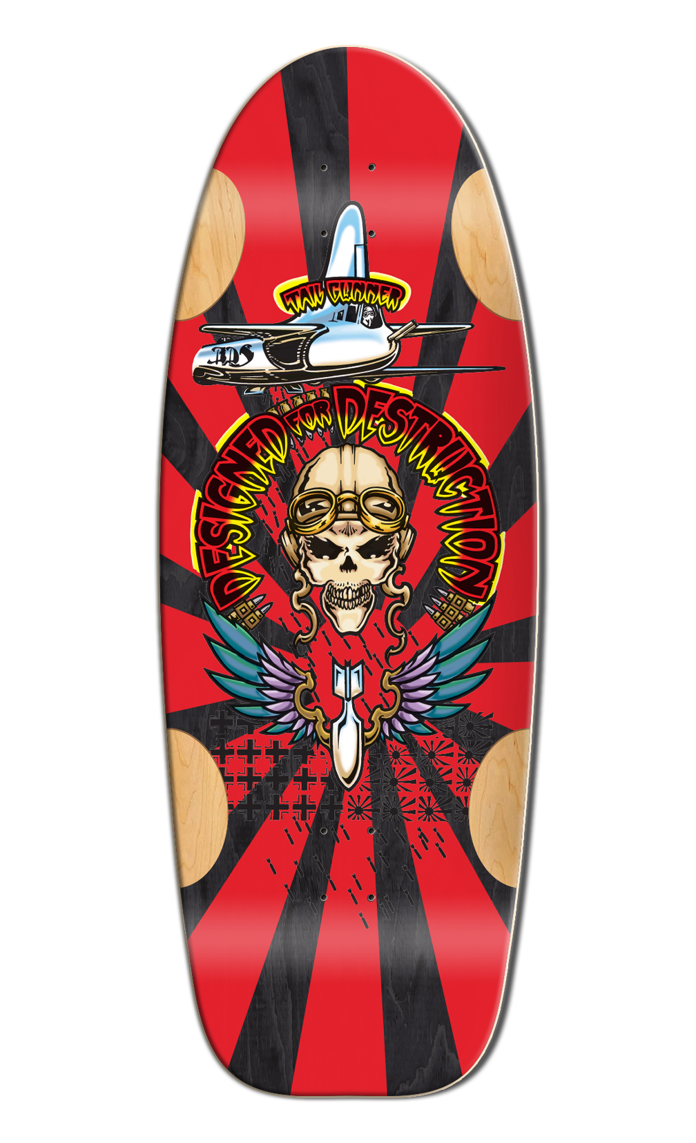 Bull Dog Designs Dragon Wes Humpston Skateboard Deck WHITE
