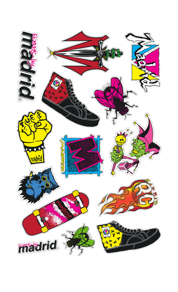 Retro Sticker Sheet – Full Circle Distribution