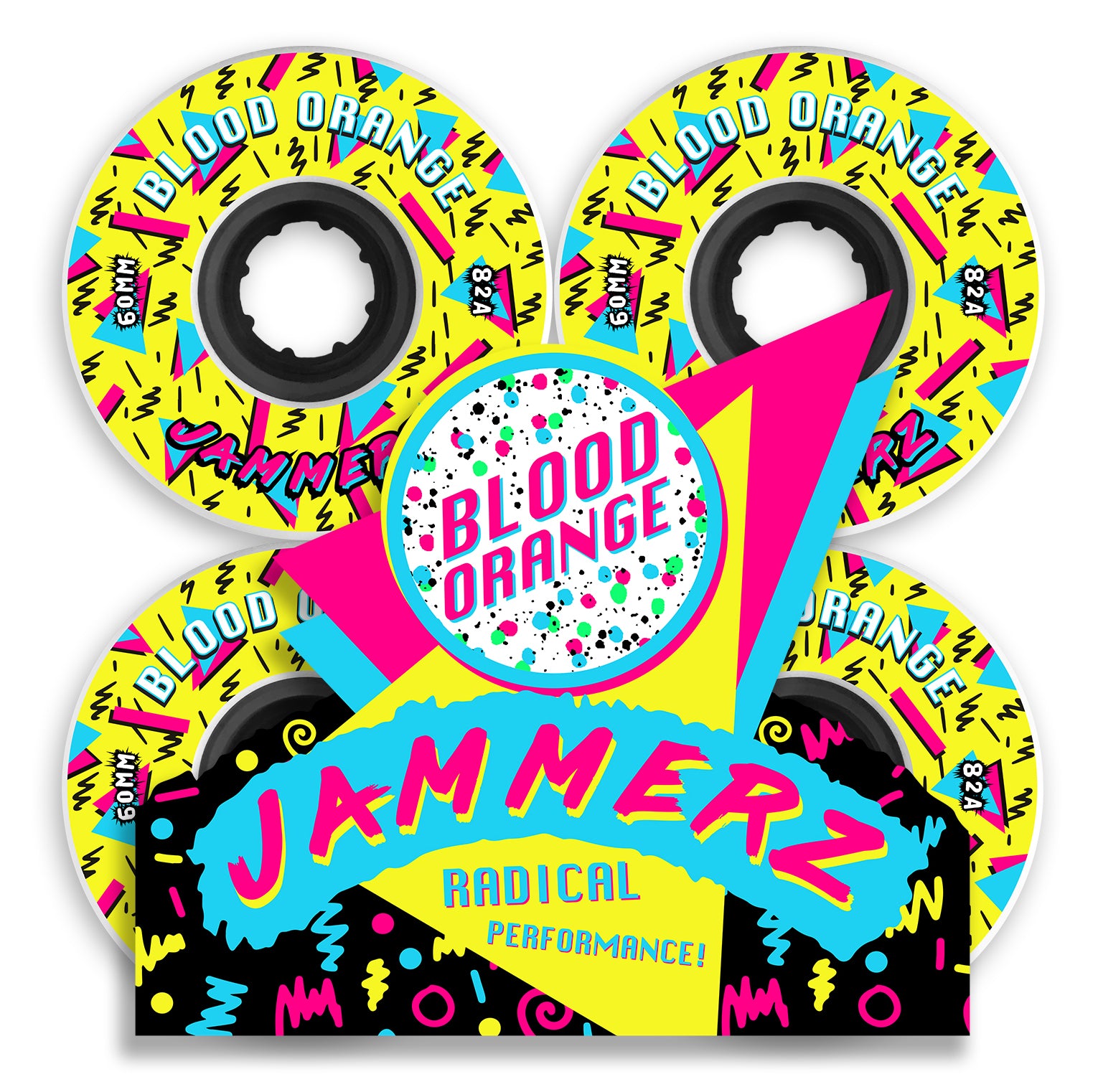 Blood Orange Jammerz 60mm/82A Wheels