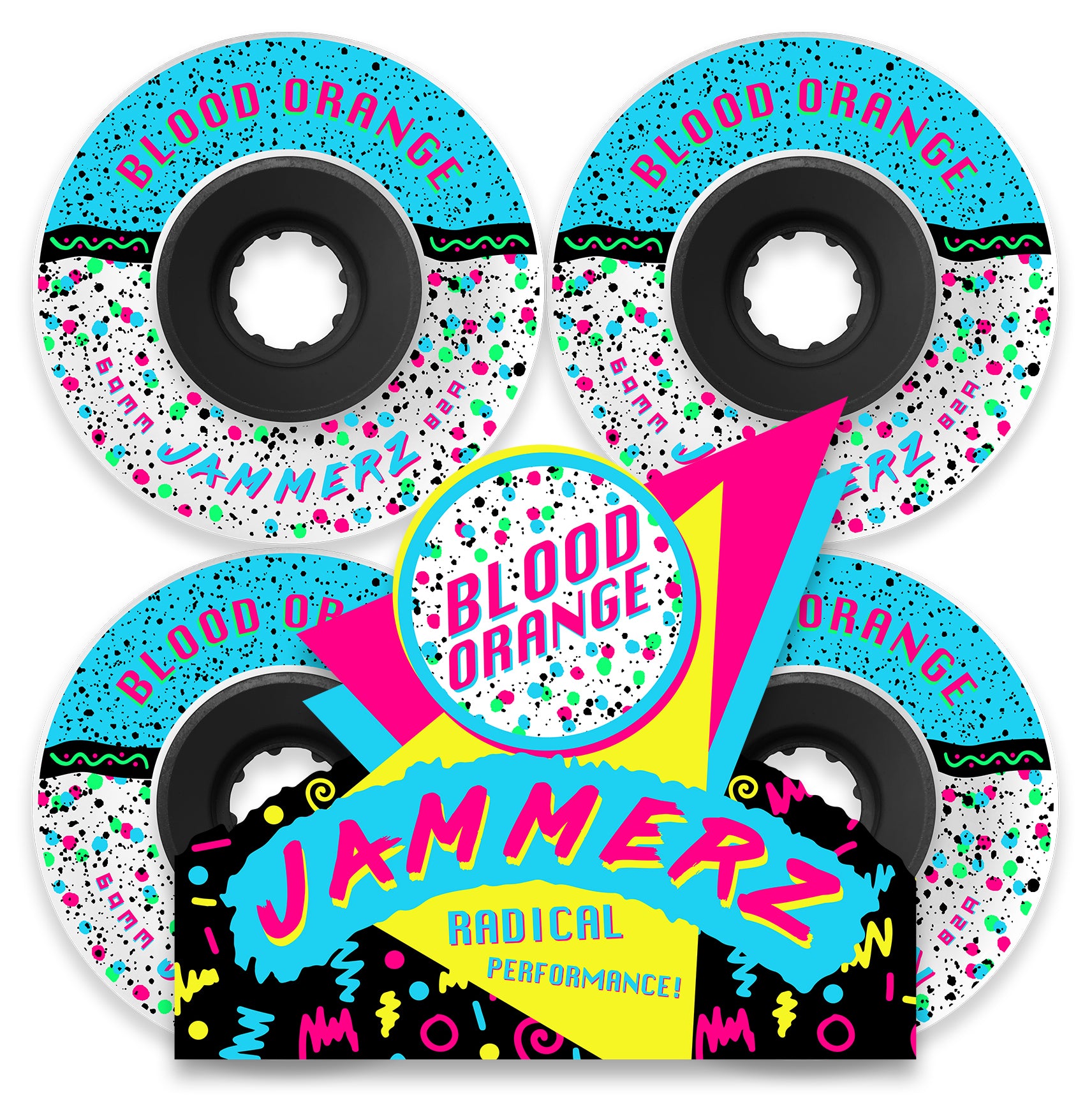 Blood Orange Jammerz 69mm/82A Wheels